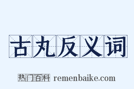 古丸反义词是什么意思的图片